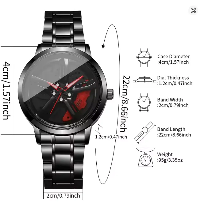 VortexSpin™ Men’s Quartz Watch