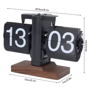 TimeFlip™ Retro European Table Clock