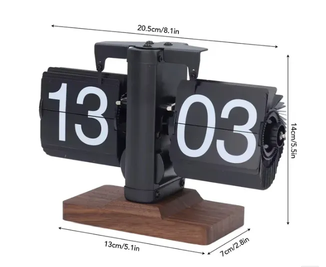 TimeFlip™ Retro European Table Clock