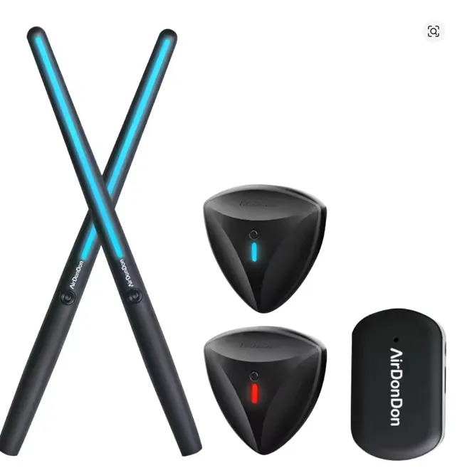 AirBeat™ Portable Air Drum Set – Virtual Electronic Drums with Foot Sensor