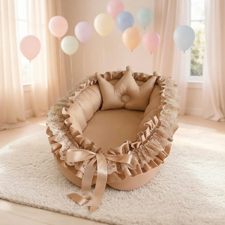 SnugNest™ Baby Sleeping Pod (Camel)